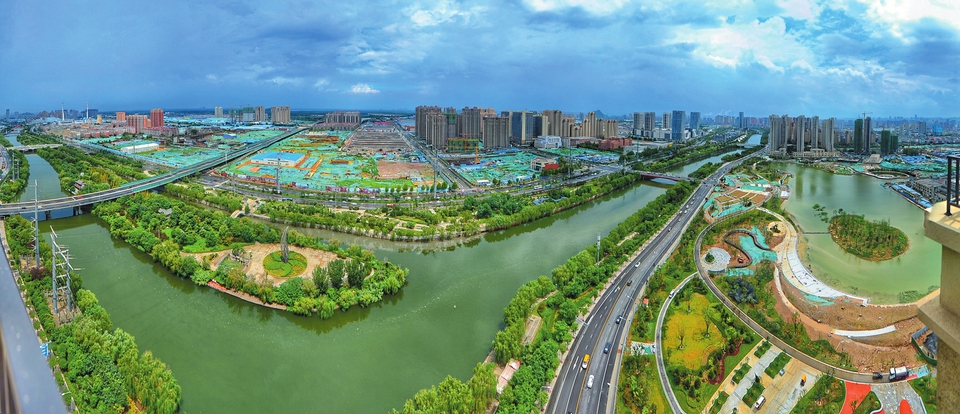 湖河抱团成景 济南市区再添“明珠”