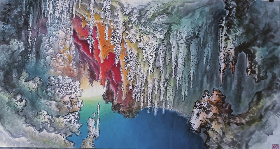 【聚焦济南艺博会】近百名书画名家创作千幅作品 喜迎新中国成立70周年 