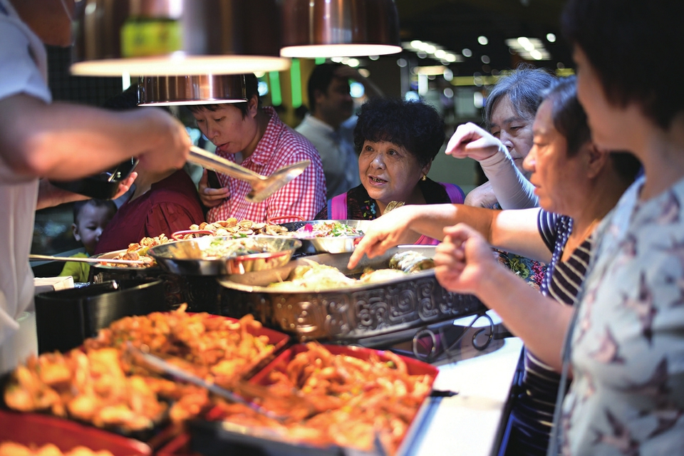 十几分钟 生鲜变盘中餐