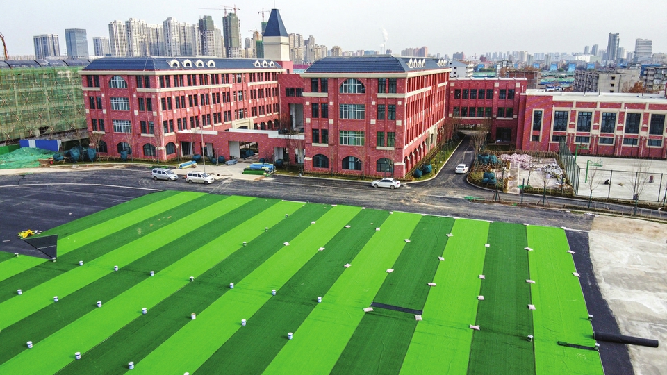 北湖片区首所配建小学现雏形