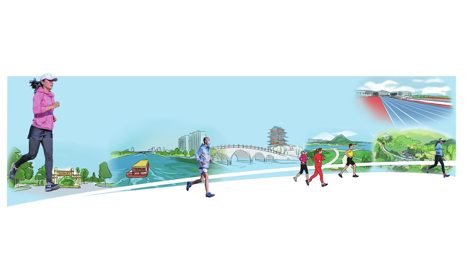 小清河惊艳“老济南” “腿不老”边跑边自拍