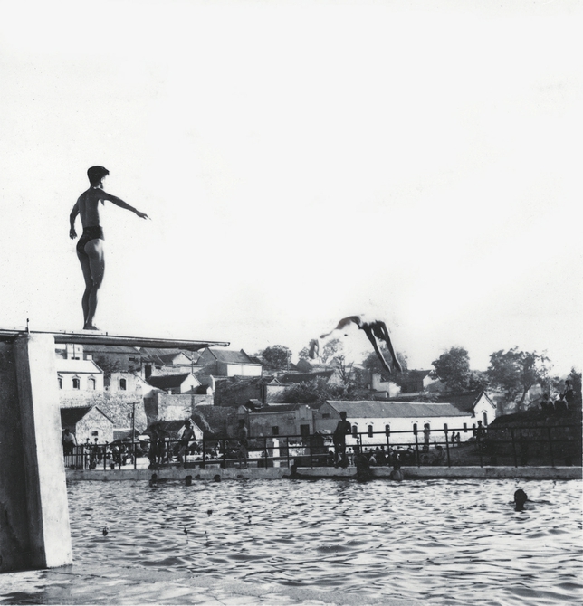 泉水浴场扎猛子