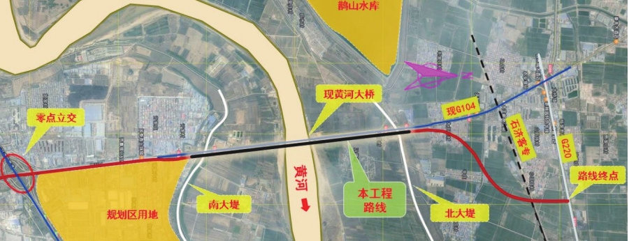 济南黄河公路大桥新桥最新环评公示 采取公轨合建，4年后建成通车